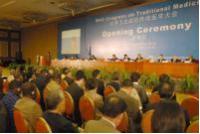 Photo of an international seminar on traditional medicine held jointly with the World Health Organization