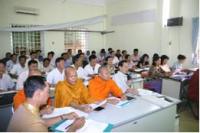 Photo of a classroom at the National School of Traditional Medicine in Cambodia 