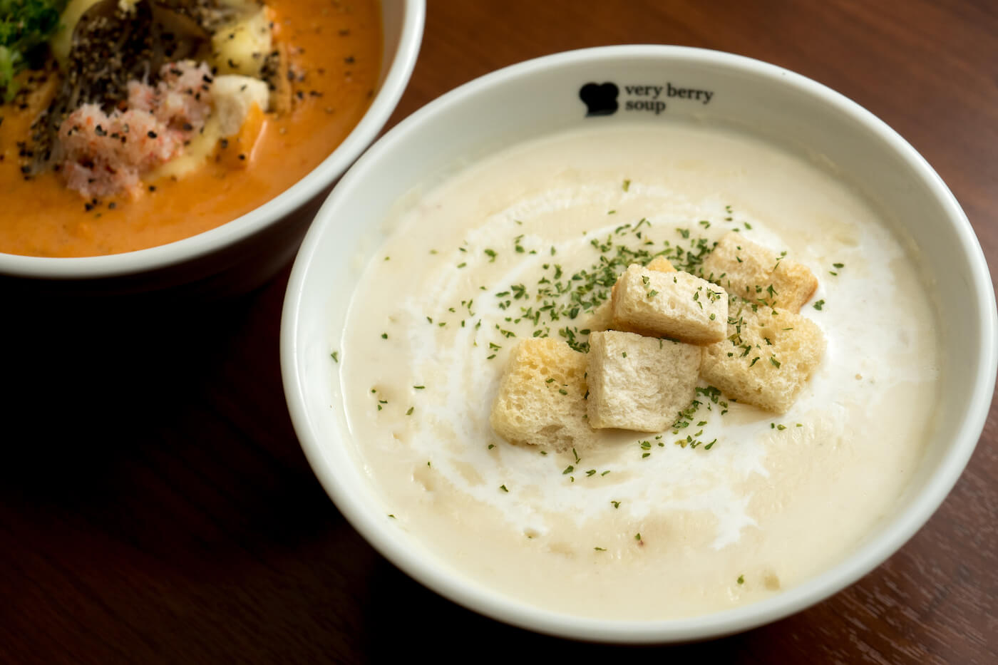 写真：看板メニューのスープ