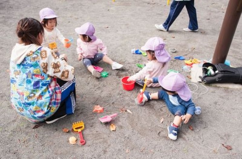 写真：子どもたちが遊ぶ様子