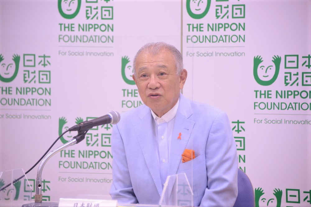 写真:日本財団 会長 笹川陽平