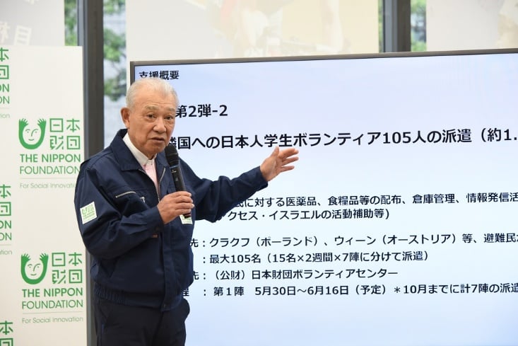 写真：日本財団会長 笹川陽平