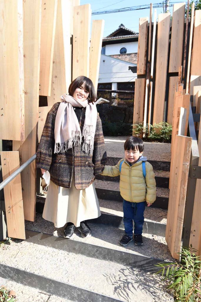 写真：久田さん親子