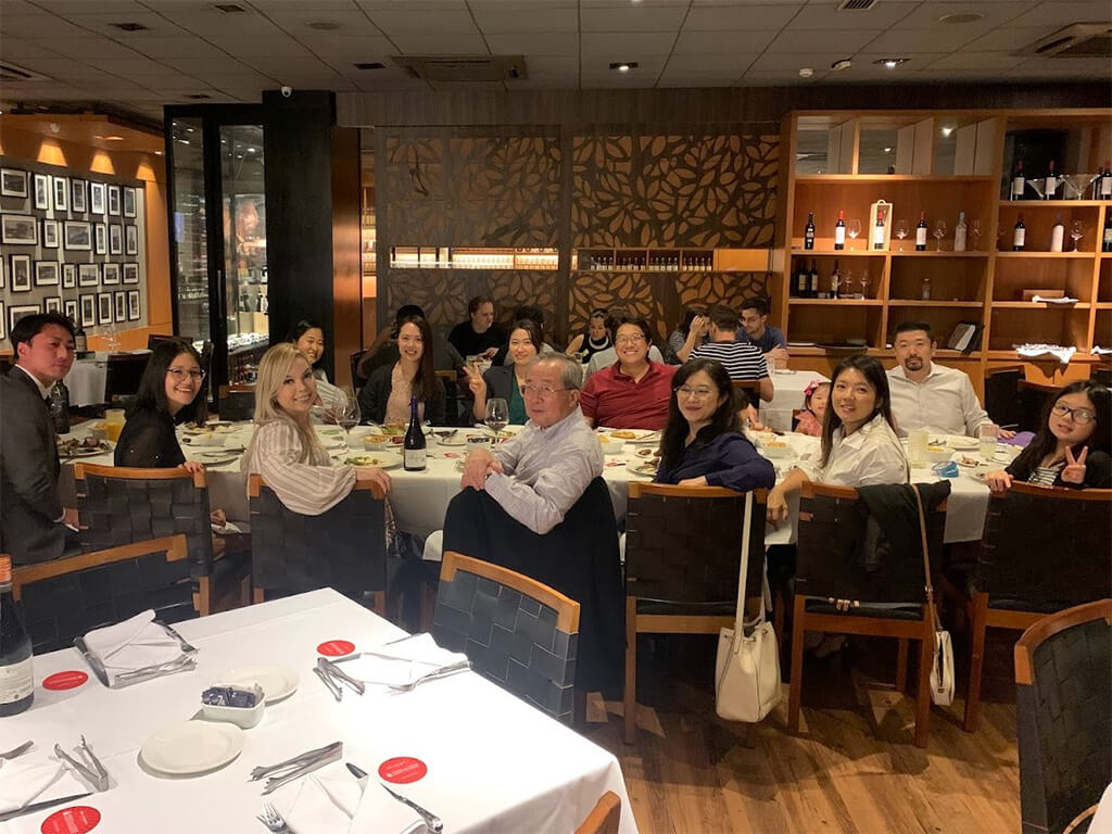 Photo of a get-together with graduates in Sao Paulo, Brazil