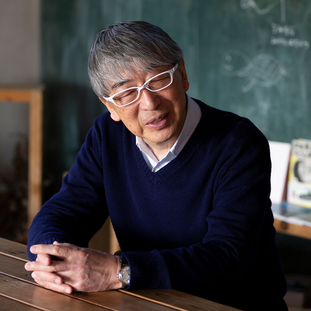 Photo of Toyo Ito (photo by Fujitsuka Mitsumasa)