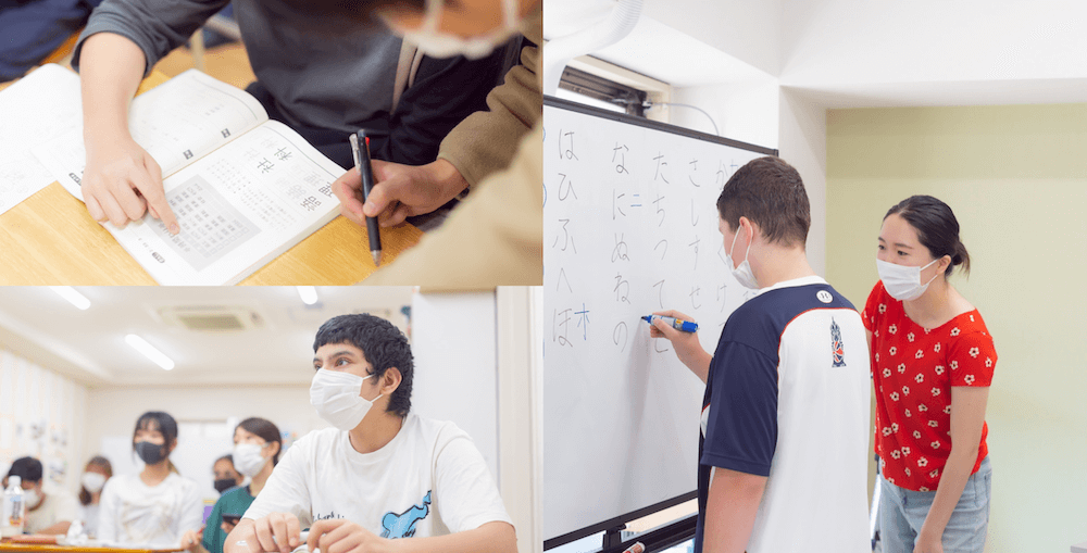 写真：YSCグローバル・スクールで日本語などを学ぶ外国ルーツの子どもたち