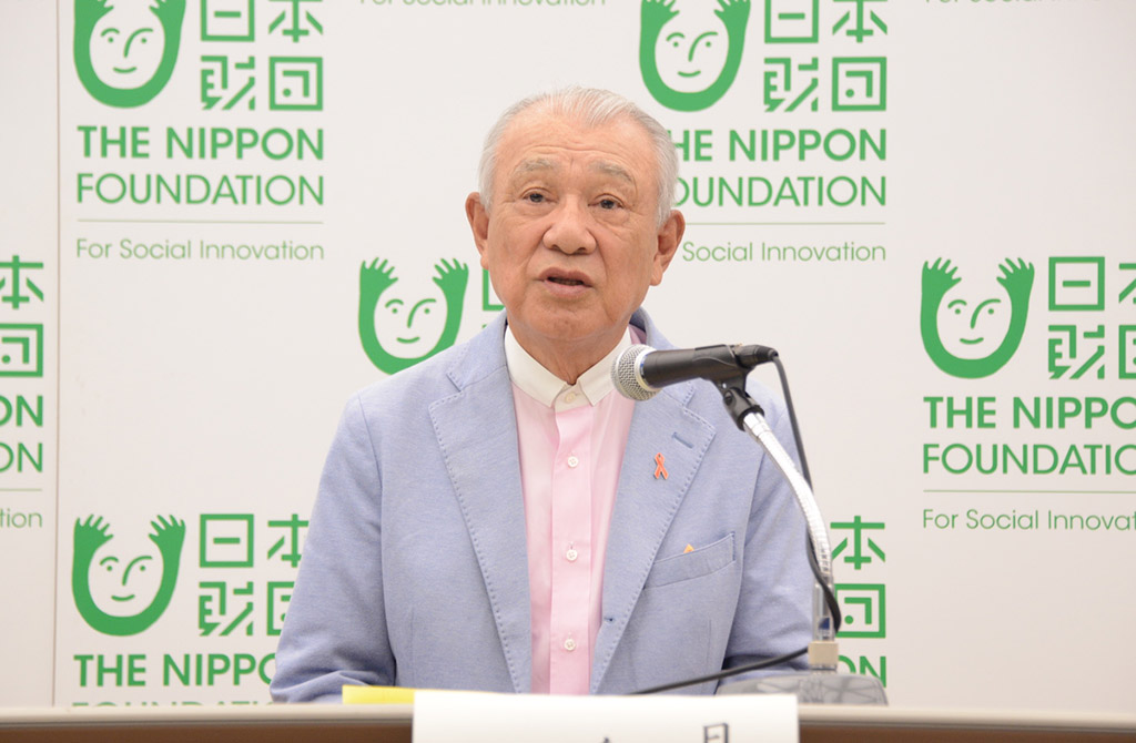 Photo of Yohei Sasakawa, Honorary Chair, Sasakawa Peace Foundation (Chairman, The Nippon Foundation)