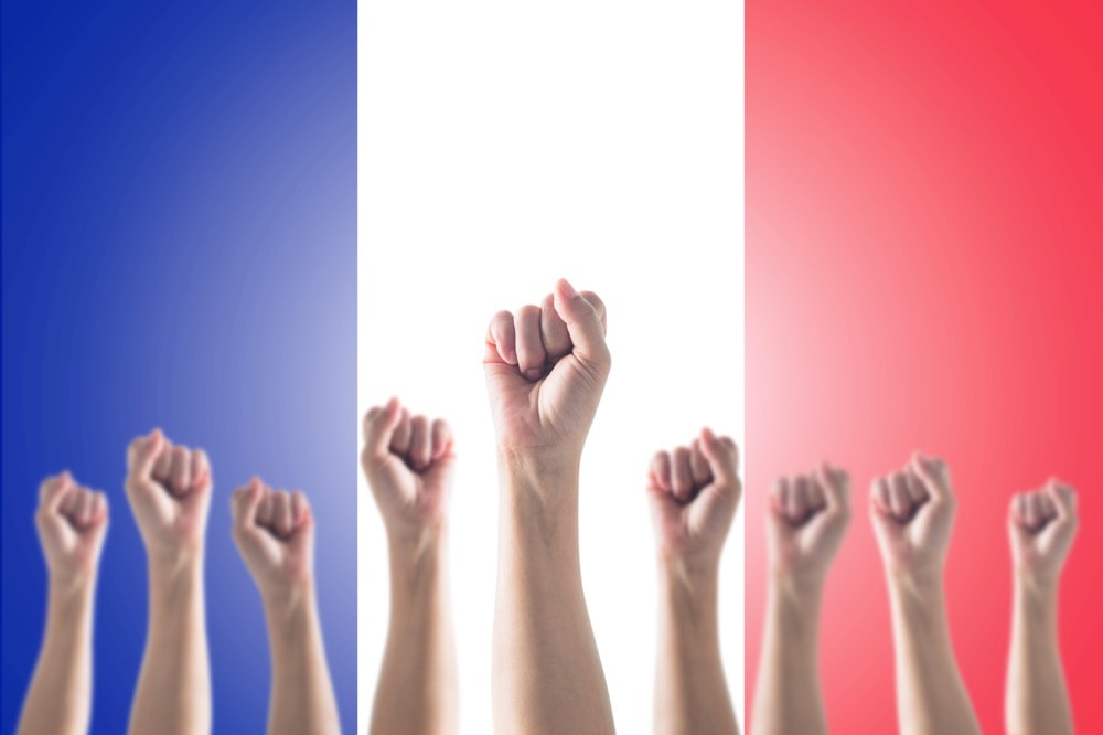 イメージ：立ち上がるフランス国民