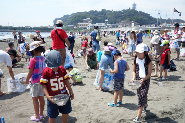 This Year S Dosukoi Beach Clean Underway The Nippon Foundation