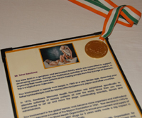 Photo of a Citation of International Gandhi Award