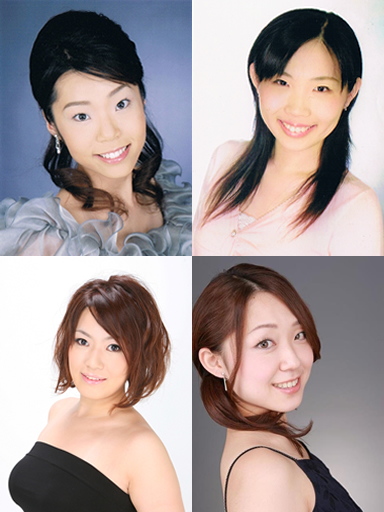 写真:上段の左から、高山 ゆみこ、小木曽 鮎美、下段の左から、大木 かおり、中村 文香
