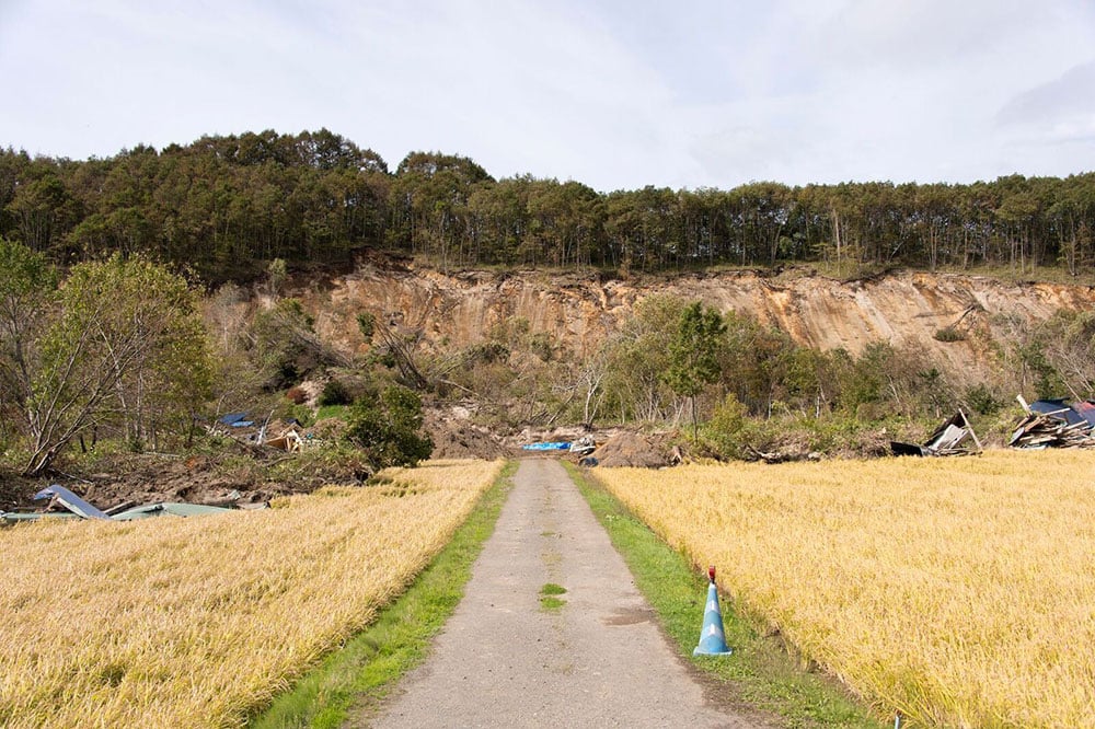 写真:被災地の様子
