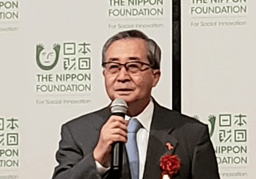 写真:日本財団理事長 尾形 武寿