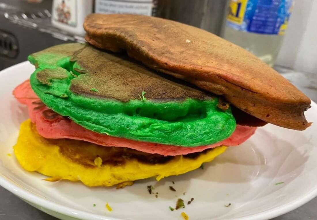 写真:手作りパンケーキ
