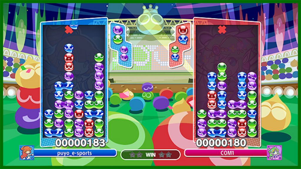 画像:「ぷよぷよeスポーツ」のプレイ画面