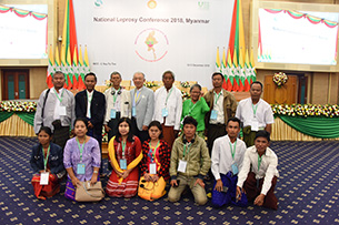 2018年に行われたNational Leprocy Conferenceでの集合写真