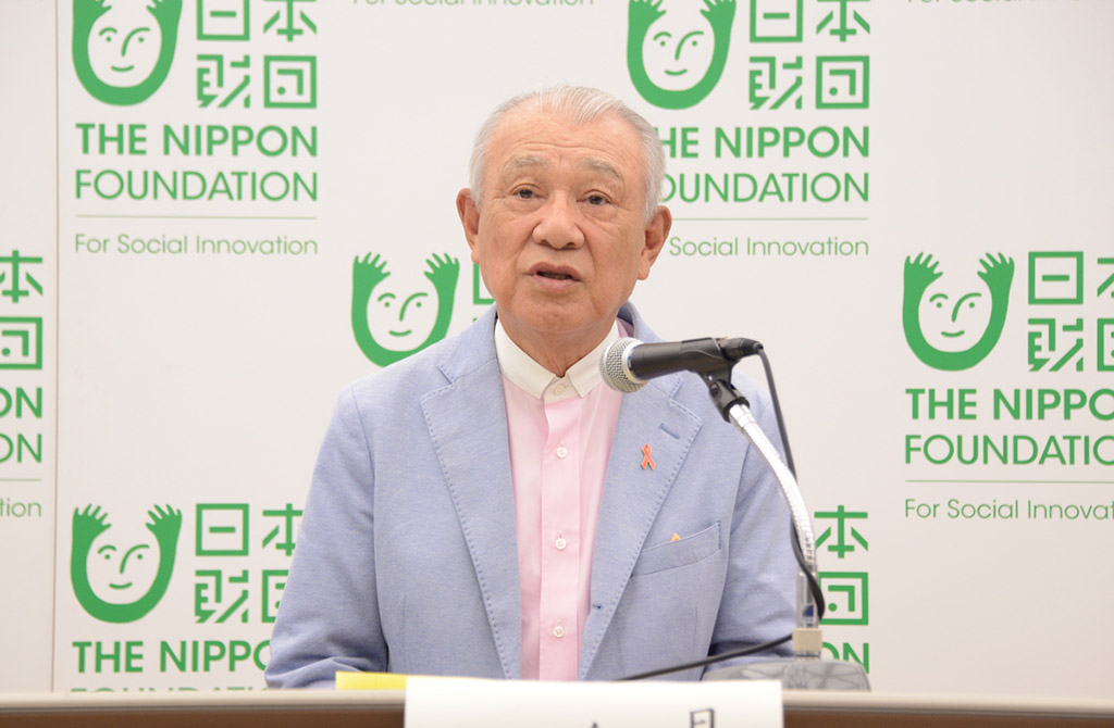 写真:笹川平和財団名誉会長 笹川陽平(日本財団会長)