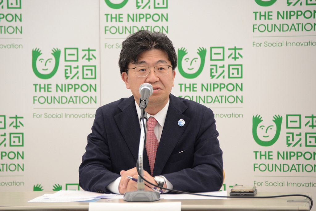 写真:笹川平和財団 理事長 角南 篤