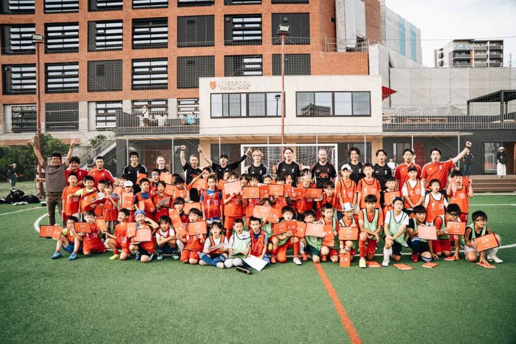 スポーツの力を活用したリーダーシップ教育プログラム「Leaders of Tomorrow」に参加した子供たち