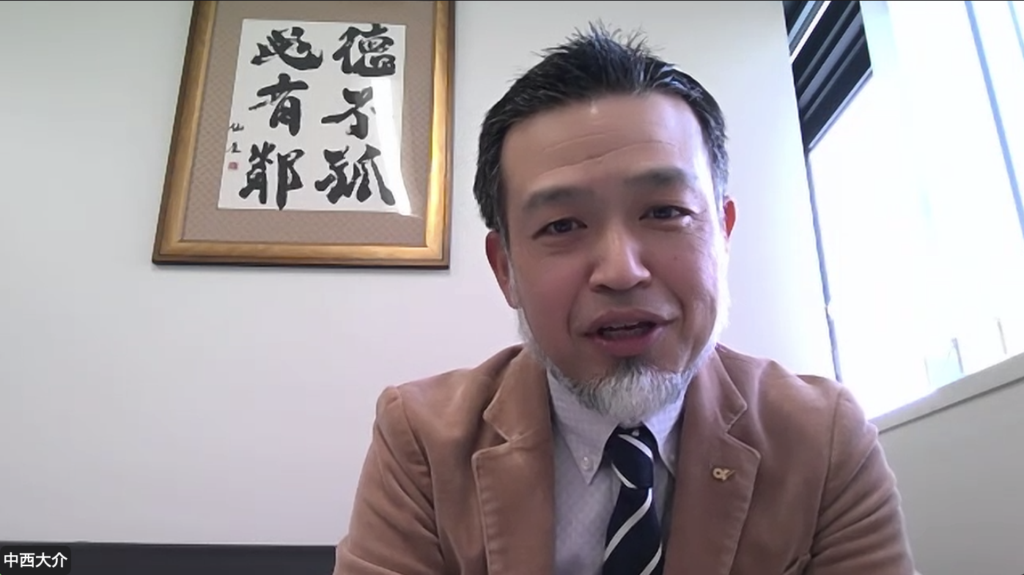 リモートで取材に応じる中西さん