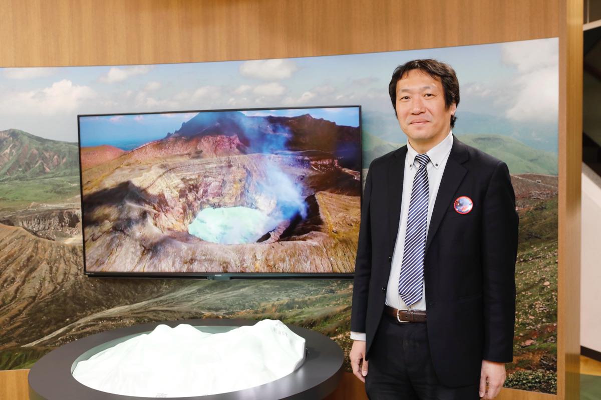 熊本県阿蘇市にある阿蘇火山博物館の学芸員・豊村さん